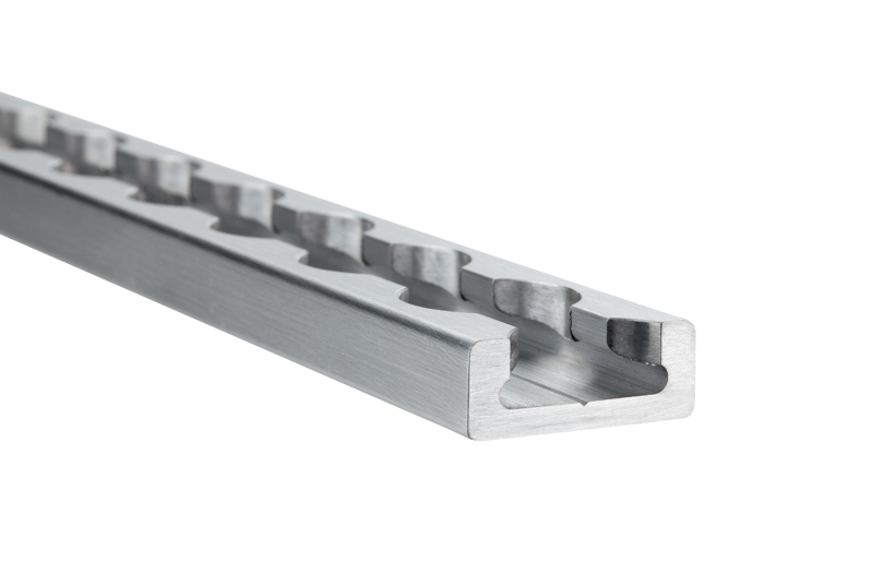 Aluminium-Zurrschiene Eckig 28 mm
