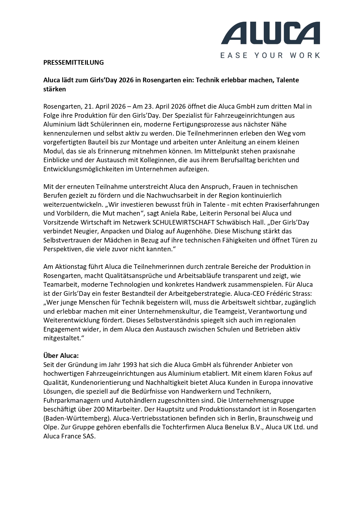 Pressemitteilung 21.04.2026