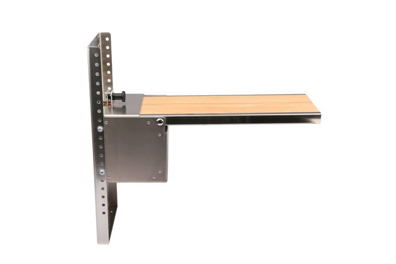Abklappbare Werkbank für Bautiefe 520 mm